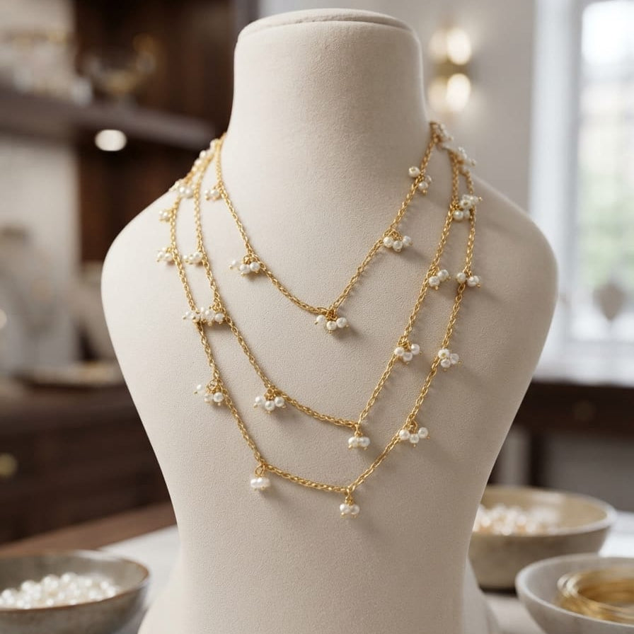 Maya 3 Layered Necklace
