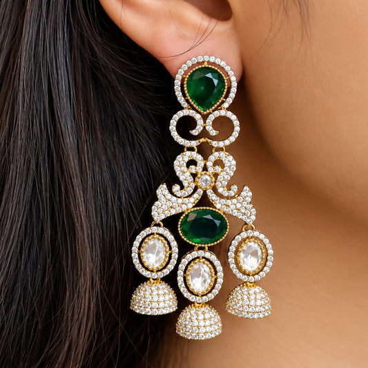 Polki Kundan statement Earrings