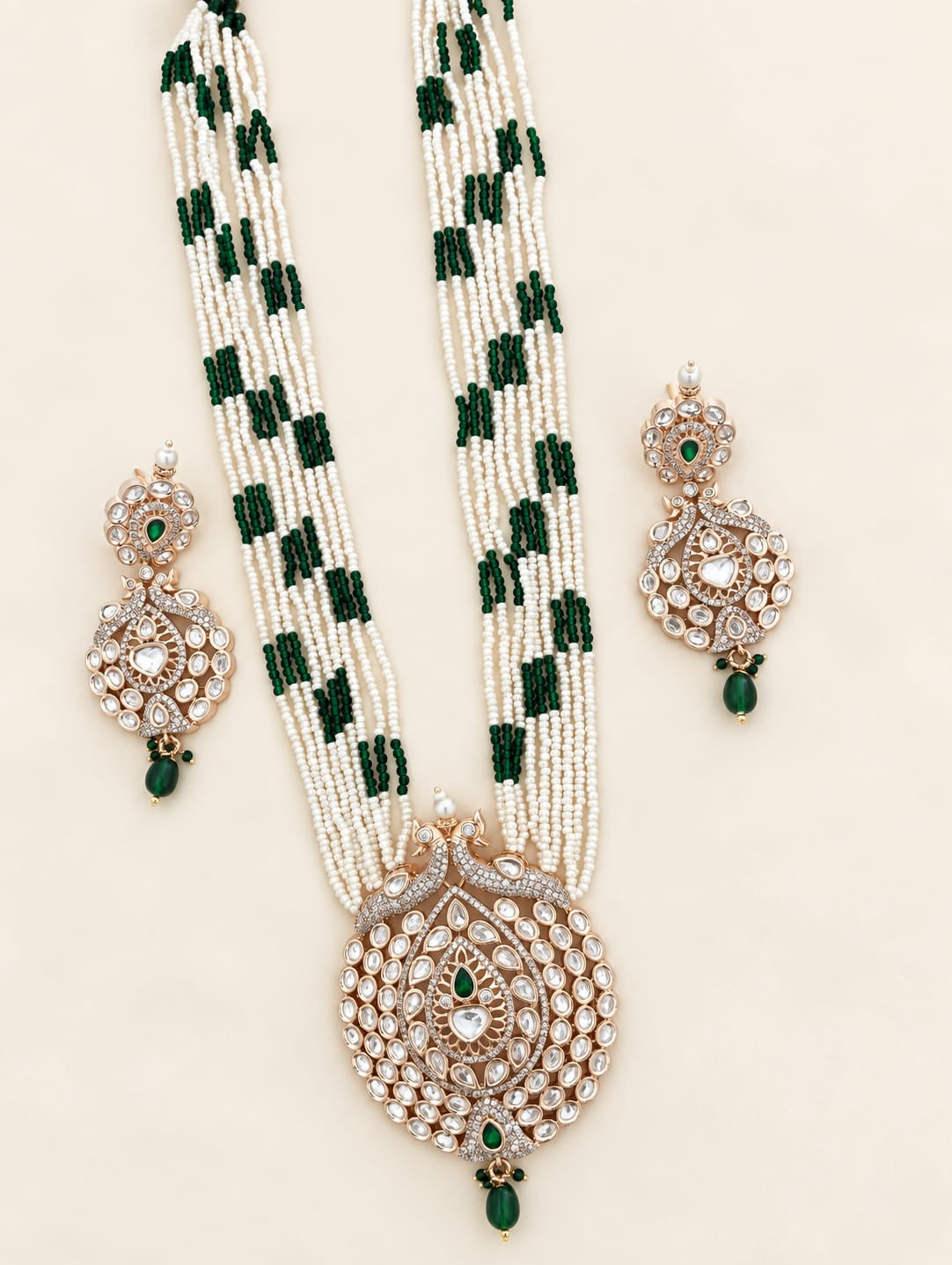 Maharani peacock necklace