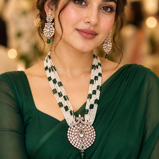 Maharani peacock necklace