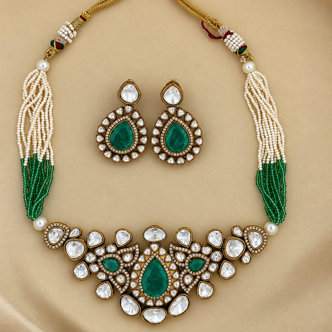 Zamrud Polki Necklace