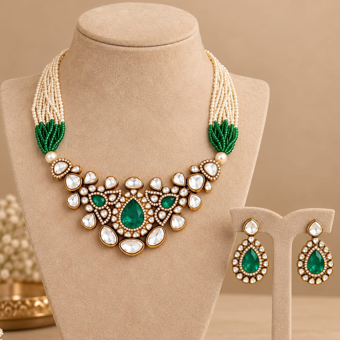 Zamrud Polki Necklace