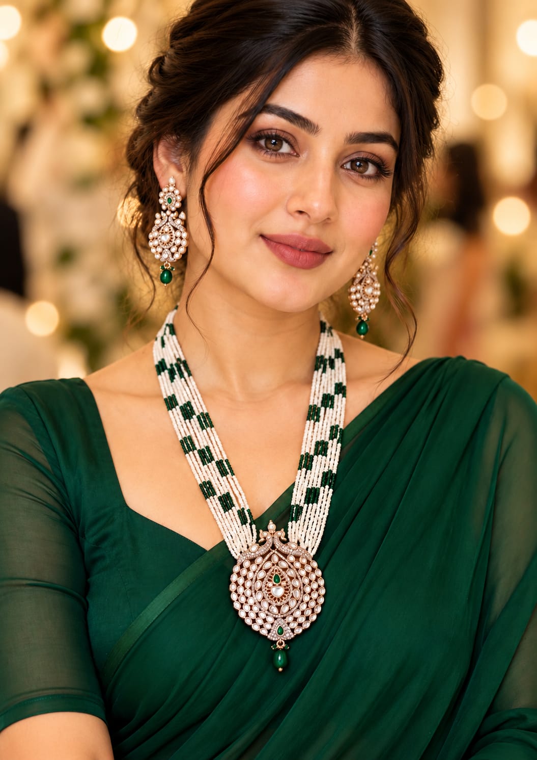 Maharani peacock necklace
