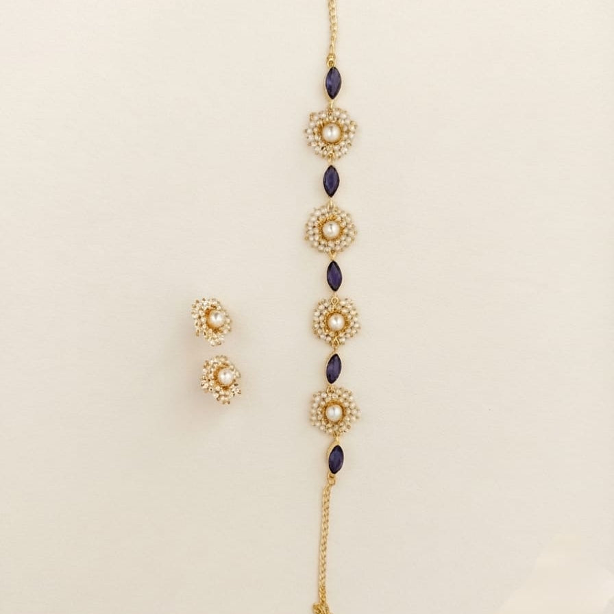 Miraya Purple Pearl Choker