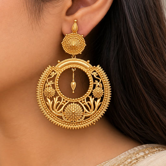 Zarisha Gold Chandbali