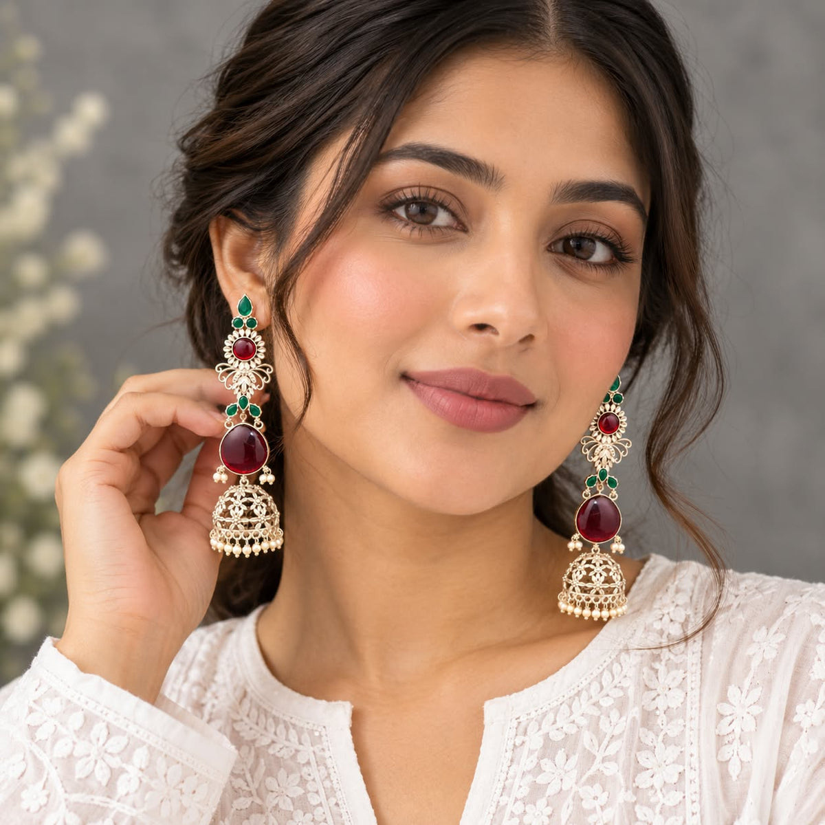 Nazakat Ruby Jhumka