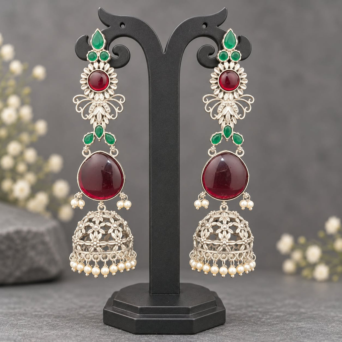 Nazakat Ruby Jhumka