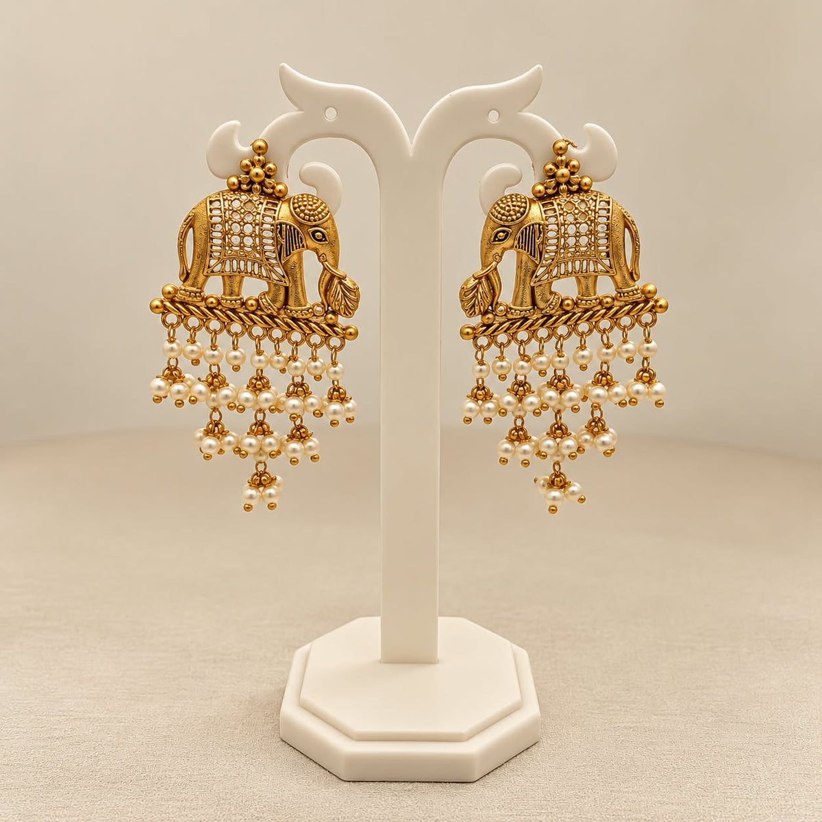 Gaj Gamini Gold Earrings