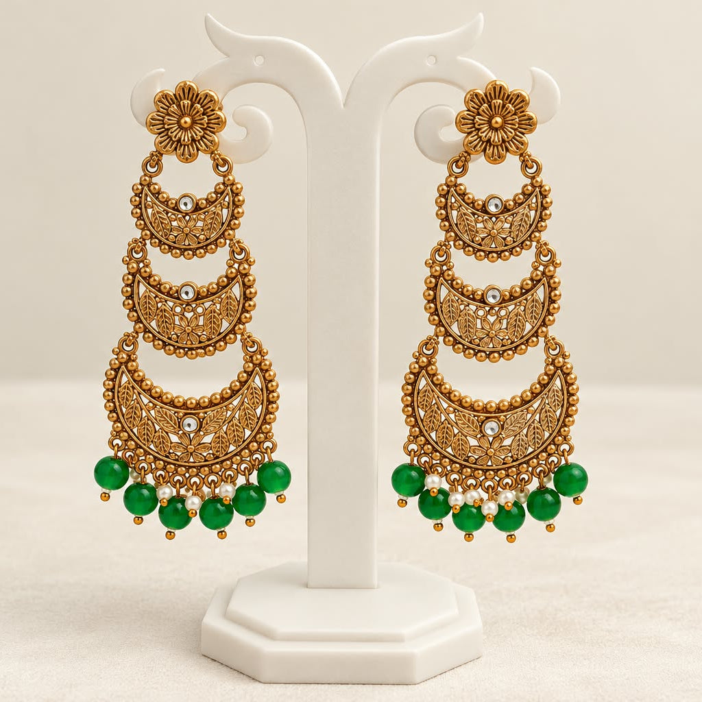 Meera Traditional  Chandbali