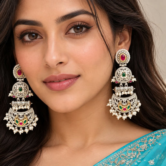 Ruhani Silver Earrings