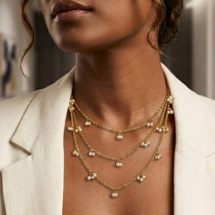 Maya 3 Layered Necklace