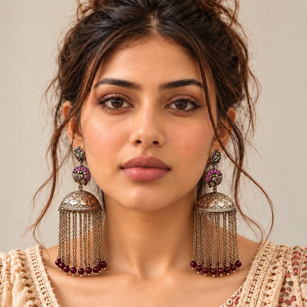 Boho - Chic jumbo Jhumka